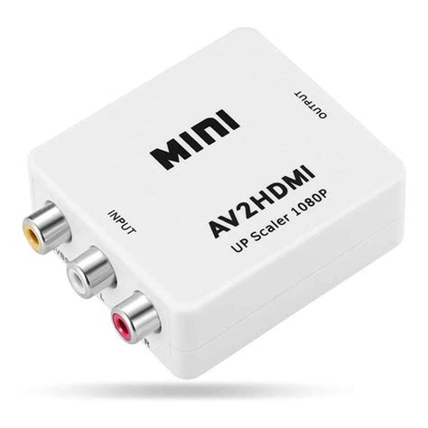 Adaptador Conversor Av Rca Para HDMI Hardware