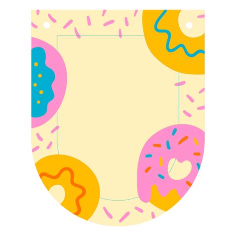 Design Png E Svg De Cartão De Aniversário De Design De Rosquinhas Para Camisetas