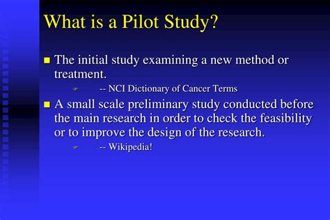 study design pilot studies powerpoint