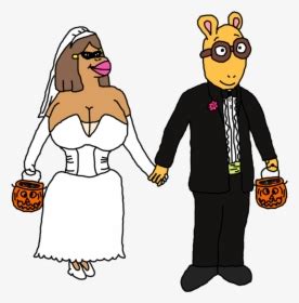 Transparent Wedding Couple Cartoon Png - Arthur And Francine Wedding ...