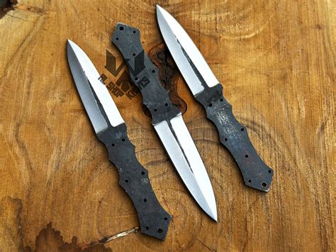 Custom Handmade Dagger Knife Blank Blade Carbon Steel Hunting