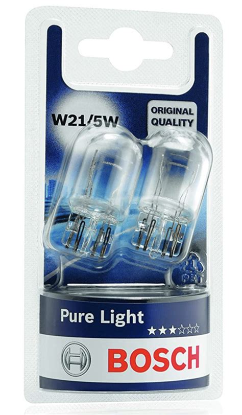 Żarówka BOSCH W21 5W 12V PURE LIGHT Prawdziweokazje