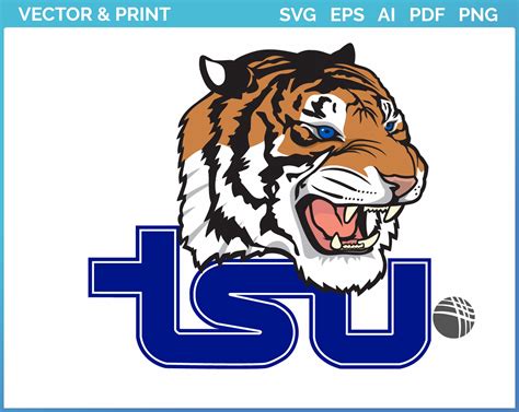 Tennessee State Tigers Throwback Logo 2021 College Sports Vector