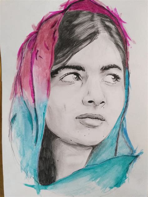 Malala Yousafzai Drawing Skill