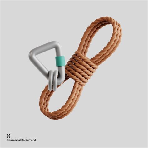 Premium PSD | 3d rope climbing icon