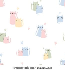 Set Cute Vector Unicorn Cats Caticorns Stock Vector Royalty Free