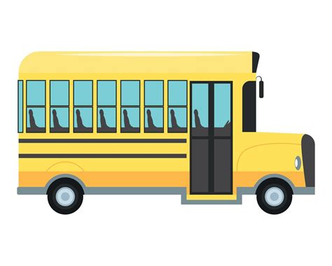 School Bus Side View 10848992 Vector Art At Vecteezy