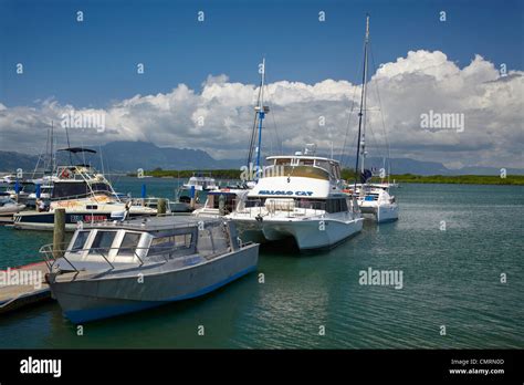 Boats At Port Denarau Marina Nadi Viti Levu Fiji South Pacific