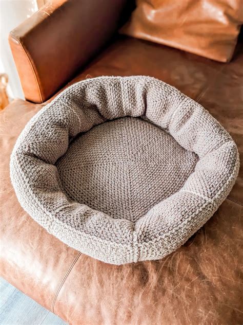 Free Crochet Dog Bed Pattern Step By Step Tutorial