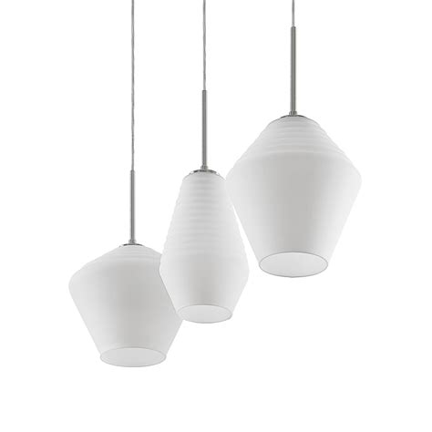 Lindby Ekkis Suspension X Longue Blanc Opale Luminaire Fr