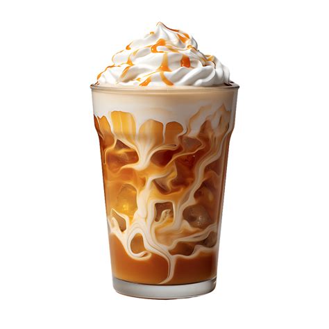 Iced Caramel Macchiato With Whipped Cream