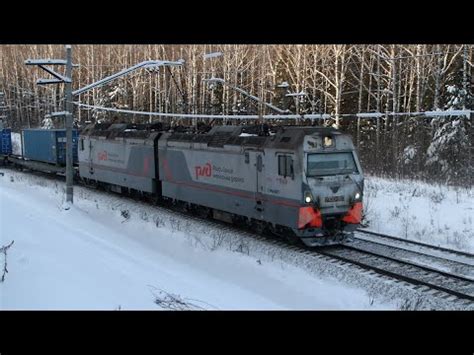 Снежная сказка на Транссибе. Участок Пермь-Екатеринбург. Перегон ...