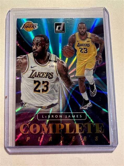 K Donruss Complete Players Holo Teal Laser Lebron