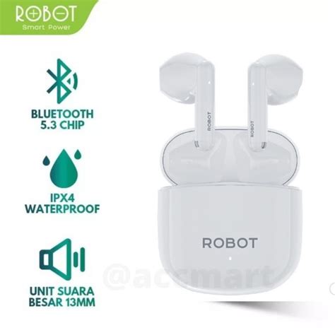 Jual Earphone Bluetooth Tws Robot T60 Shopee Indonesia