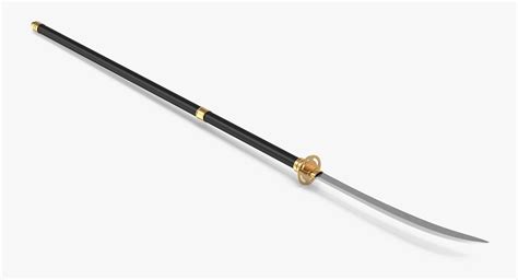 3d Model Naginata Japanese Pole Weapon