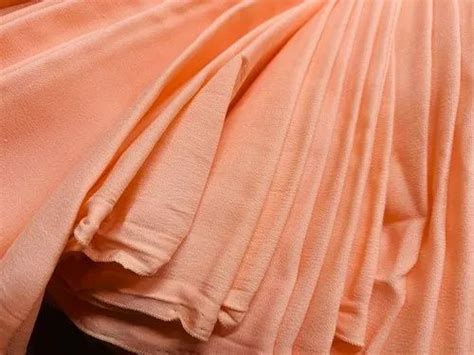 Plain Peach Butter Crepe Fabric At Rs Meter In Surat Id