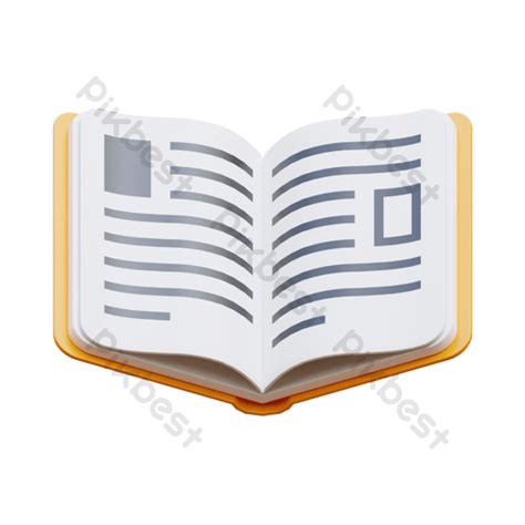 Open Book 3d Illustration Png Images Psd Free Download Pikbest