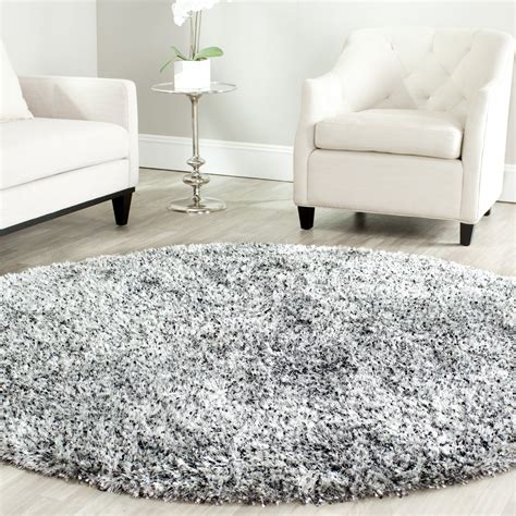 Safavieh Sg Mls Malibu Shag Malibu Silver Area Rug Incredible Rugs