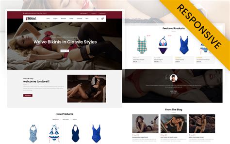 Bikini Lingerie Store Opencart Responsive Template Opencart Template
