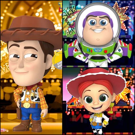 Hot Toys Cosbaby S Toy Story 4 Woody Buzz Lightyear Jessie Set Hobbies Toys Toys
