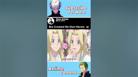 Bro Created His Own Harem 👑 Re Monster Anime Animeedit Animelover Shorts Youtube