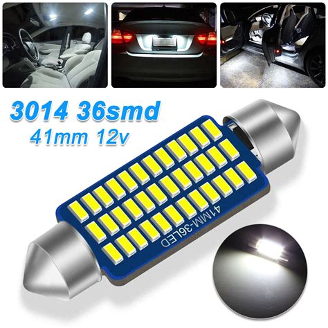 2 20PCS 41MM 42MM 211 2 212 2 578 LED Interior Dome Map Trunk License