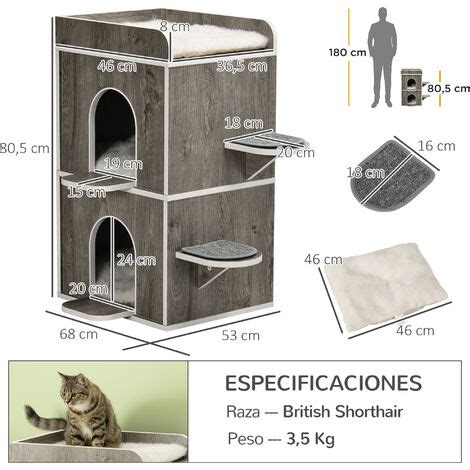 Pawhut Caseta Para Gatos De Madera Casa Para Gatos Forma De Barril Con