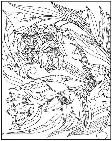 Dibujos Para Colorear Adultos Flores