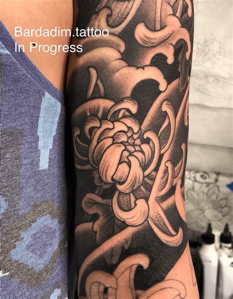 Japanese Half Sleeve Tattoos Black And Grey