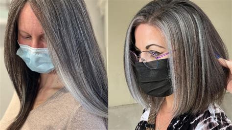 30 Examples Of Transitioning To Gray Hair Top Styles For Women In 2022