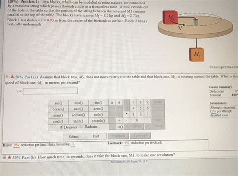 Solved Problem Two Blocks Which Can Be Modeled As Po Chegg