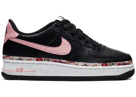 Nike Air Force 1 Low Vintage Floral Black Pink (GS) - BQ2501-001 - US