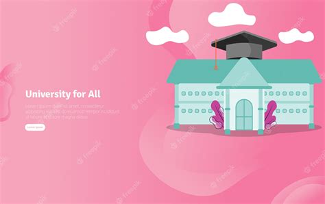 Premium Vector | University for All Illustration Banner