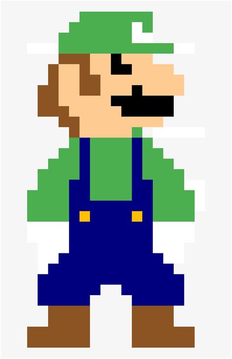 Pixel Art Grid Luigi - Pixel Art Grid Gallery