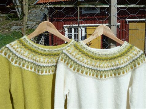 Bohus Stickning Lemon Gul Pullover Cardigan Kit Spring Pullover