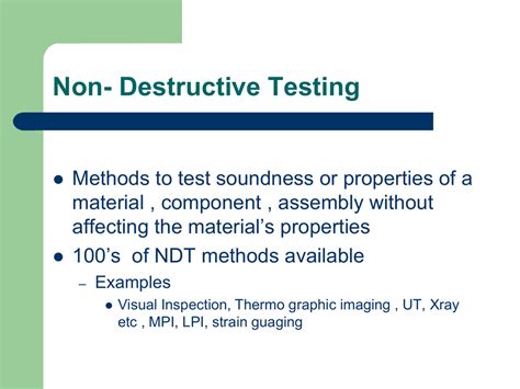 Introduction To Non Destructive Testingndt