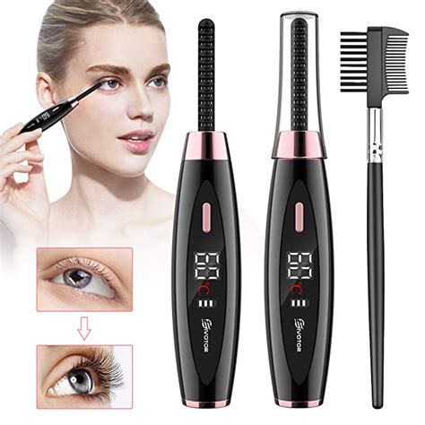 Heated Eyelash Curler Eivotor Electric Eyelash Curler Usb Rechargeable