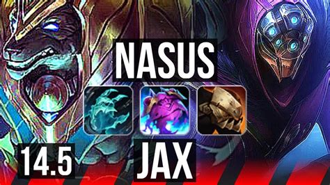 Nasus Vs Jax Top 300 Games Kr Master 145 Youtube