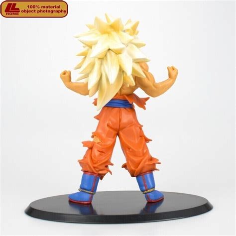 Anime Dragon Ball Z Super Saiyan 3 Goku Naked PVC Figure Statue Toy