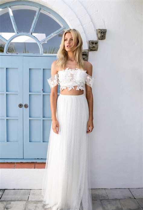 22 Super Stylish Two Piece Wedding Dresses Stillwhite Blog