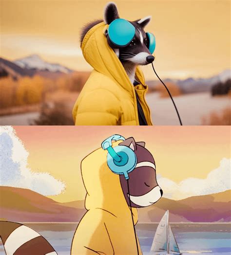 Realistic Chillhop Racoon Rchillhop