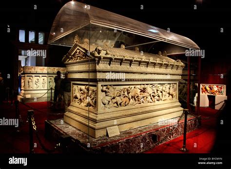 The Alexander The Great Sarcophagus From The Necropolis Of Sidon In