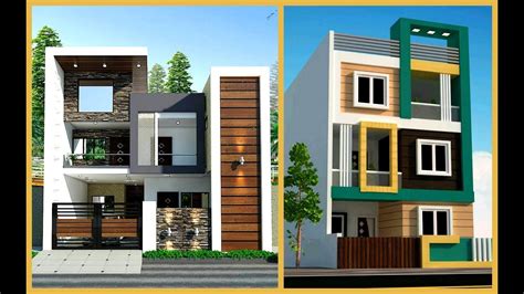 Indian House Design Front View Double Floor Floor Roma