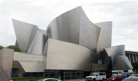 The Walt Disney Concert Hall, Los Angeles, California, home of the Los ...