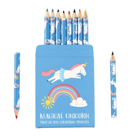 ﻿magical Unicorn Colouring Pencils Set Of 10 ﻿rex London