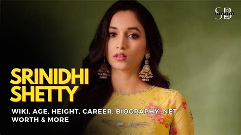 Srinidhi Shetty Wiki Biography, Age, Height, Weight, Husband, Boyfriend ...