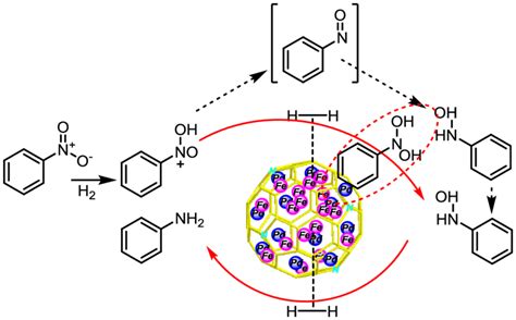 Proposed Mechanism Of Pd Fe N C Catalytic Hydrogenation Of Nitrobenzene