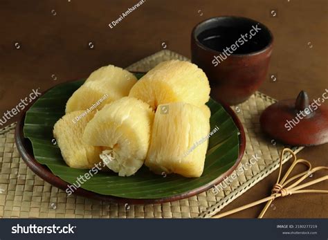 Singkong Rebus Boiled Cassava Indonesian Traditional Stock Photo ...