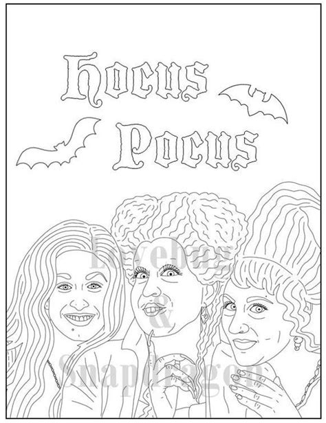 Printable Hocus Pocus Coloring Pages