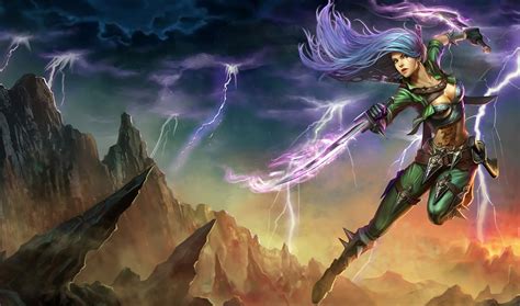 Mercenary Katarina Chinese Wallpapers And Fan Arts League Of Legends